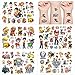 JAHEMU Tatuajes Temporales Niño para Paw Dog Patrol Party Decoración Pegatina de Tatuaje Impermeable para Fiestas Infantiles Pegatina de Cumpleaño Tatuaje, 5 Hojas