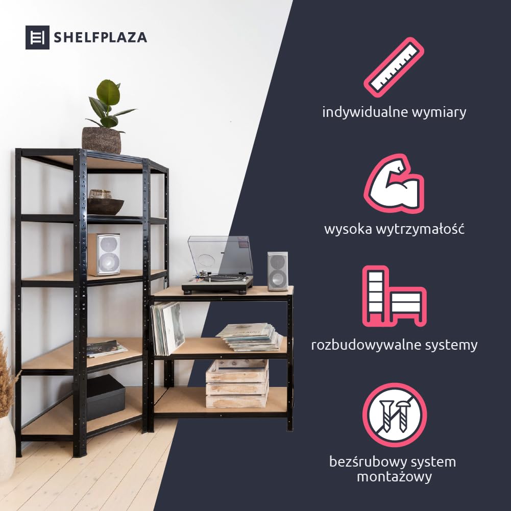 shelfplaza® Home regał narożny, 155 x 60 x 30 cm, ocynkowany, z 4 półkami – na głębokości 30 cm – do piwnicy, magazynu, regał metalowy, garażowy, system półkowy, regał warsztatowy, regał gospodarstwa domowego