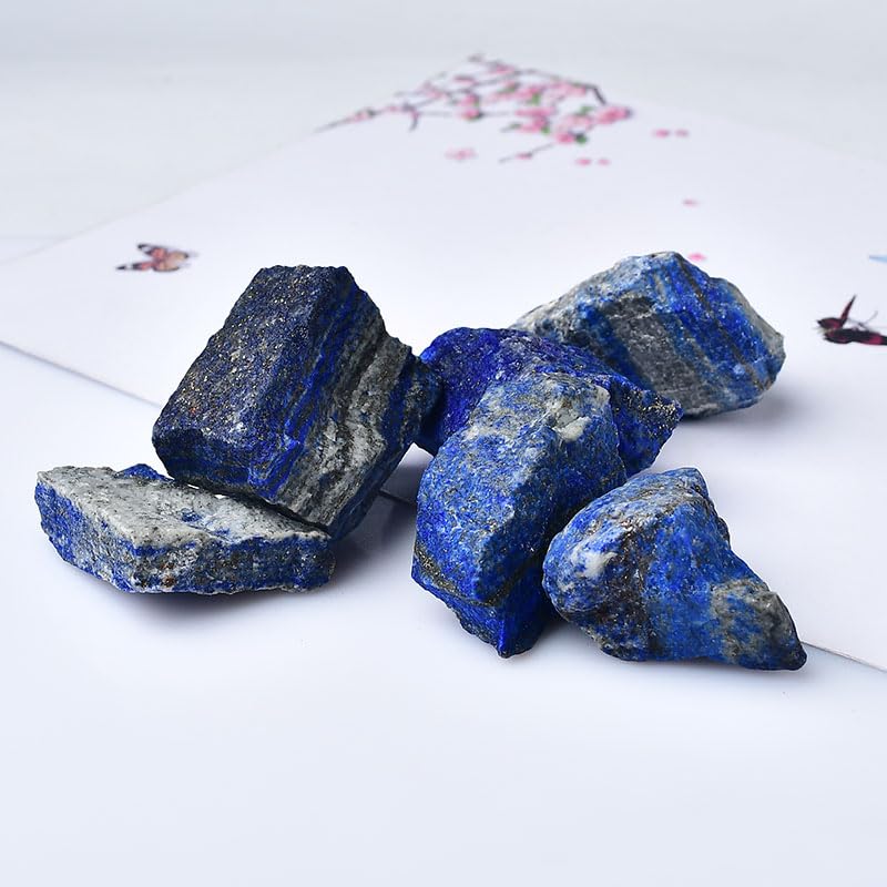 Kamienie i kryształy Lapis lazuli naturalny akwarium krajobraz doniczka dekoracja domu dyfuzor mineralny kamienne ozdoby kryształy(500 g, 3-5 cm)