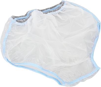 Bath Waterproof Underwear, Shower Waterproof Underwear Soft Unisex Wear Resistant Washable with Stickers for for 65 85kg