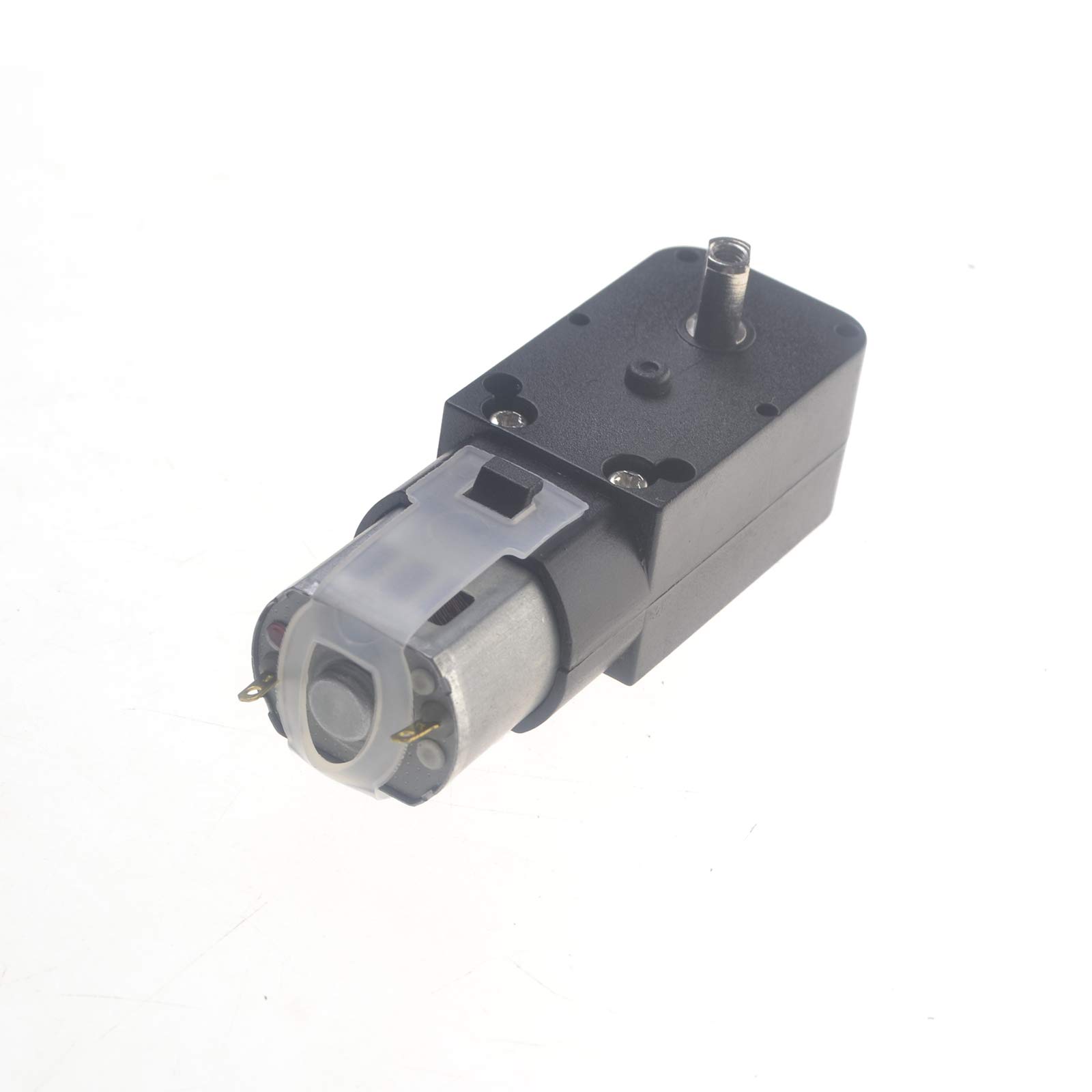 ALLPARTZ 2pcs Black DC 6V 340RPM Consistency TT Motor Gearbox 131 Motor with Cooling Hole for Smart Car Robot DIY (Metal Shaft)