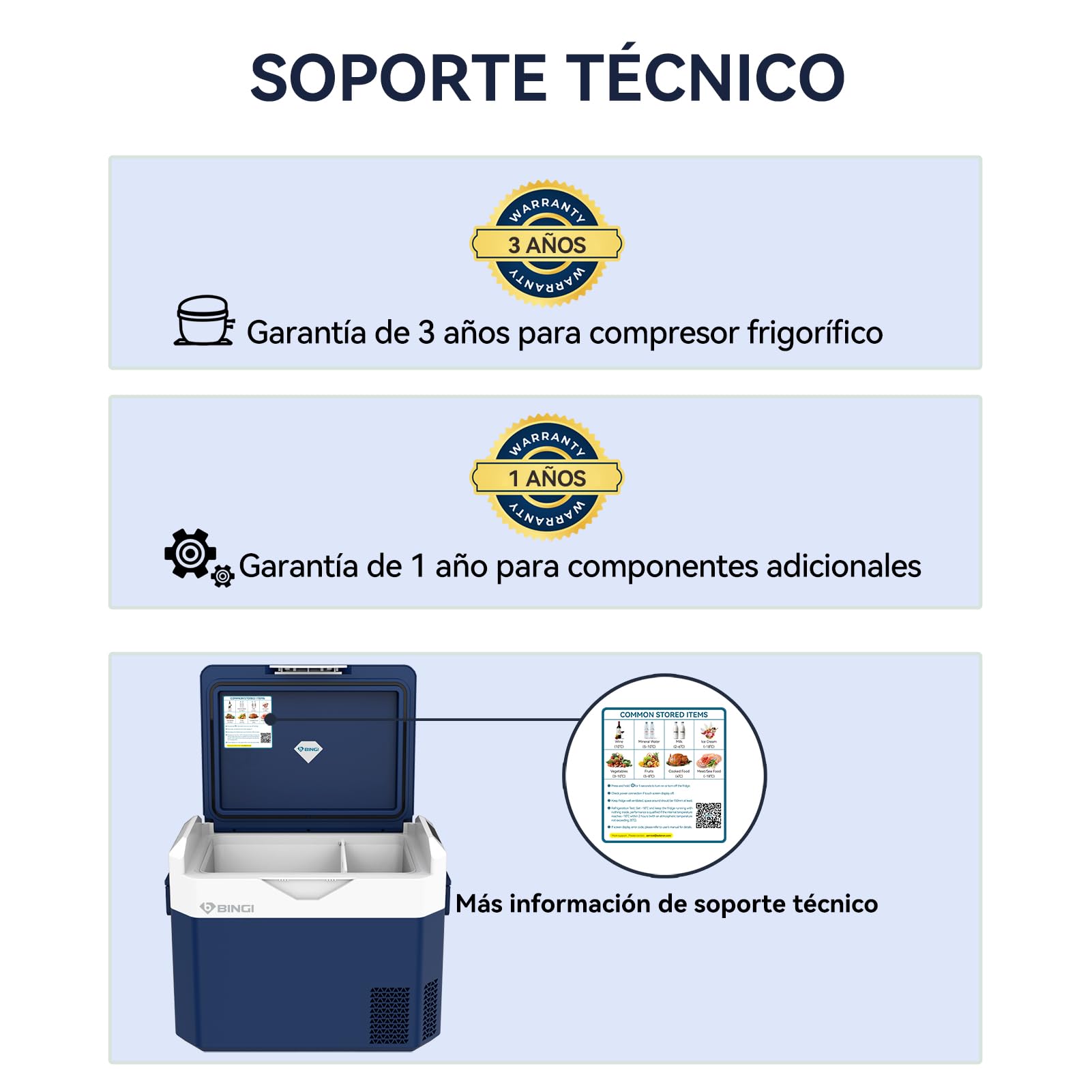 BINGI Nevera Portátil Eléctrica 30L,Nevera y Congelador Compresor Portátil,Refrigerador de Coche 12V/24V,mini frigorífico CA 220v Para Hogar,Conducción,Camping,Viajes,Barco,-18ºC a 15ºC