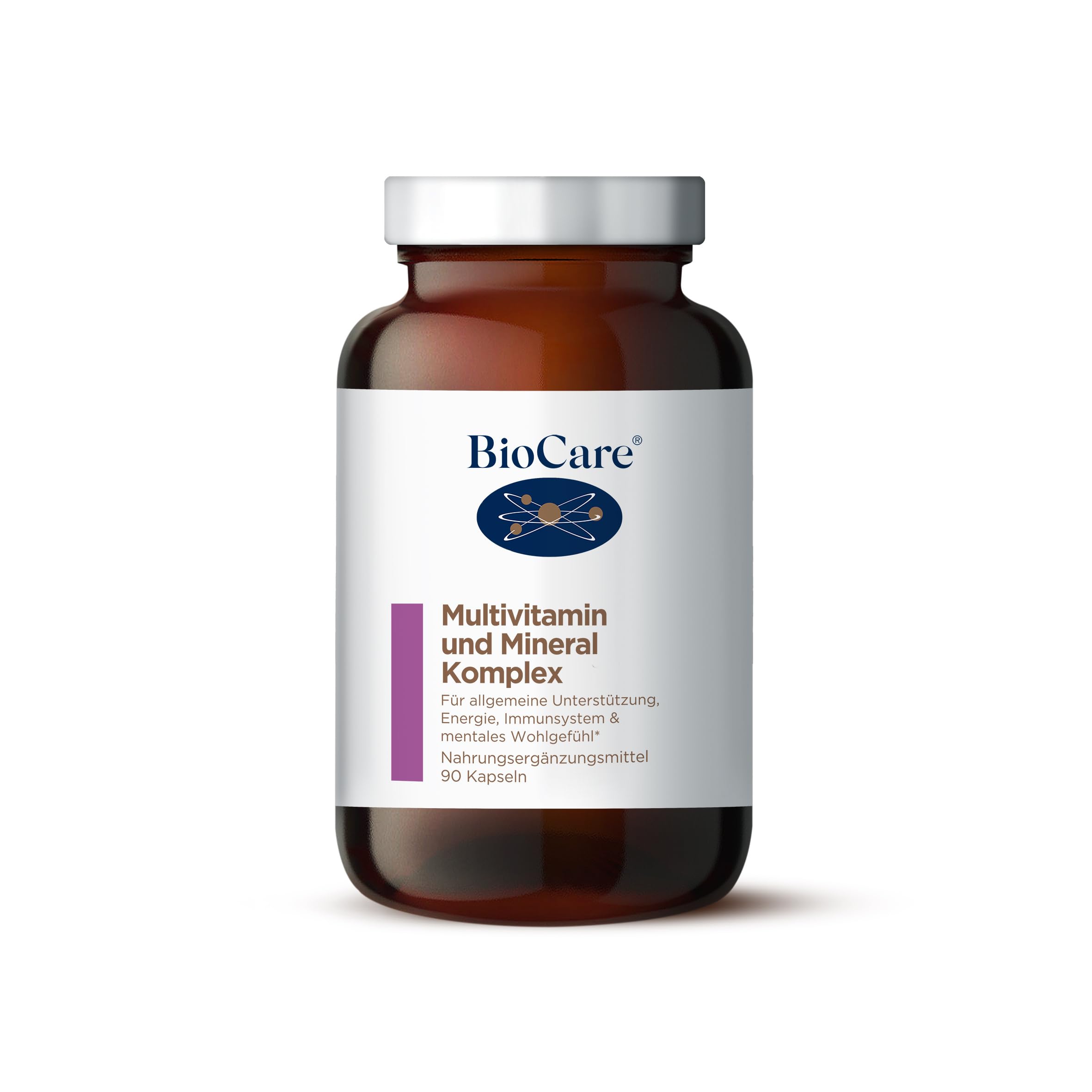 BioCare Multivitamine & Mineralien für Erwachsene, 90 Kapseln | Mit Vitaminen, Folsäure, Zink und mehr