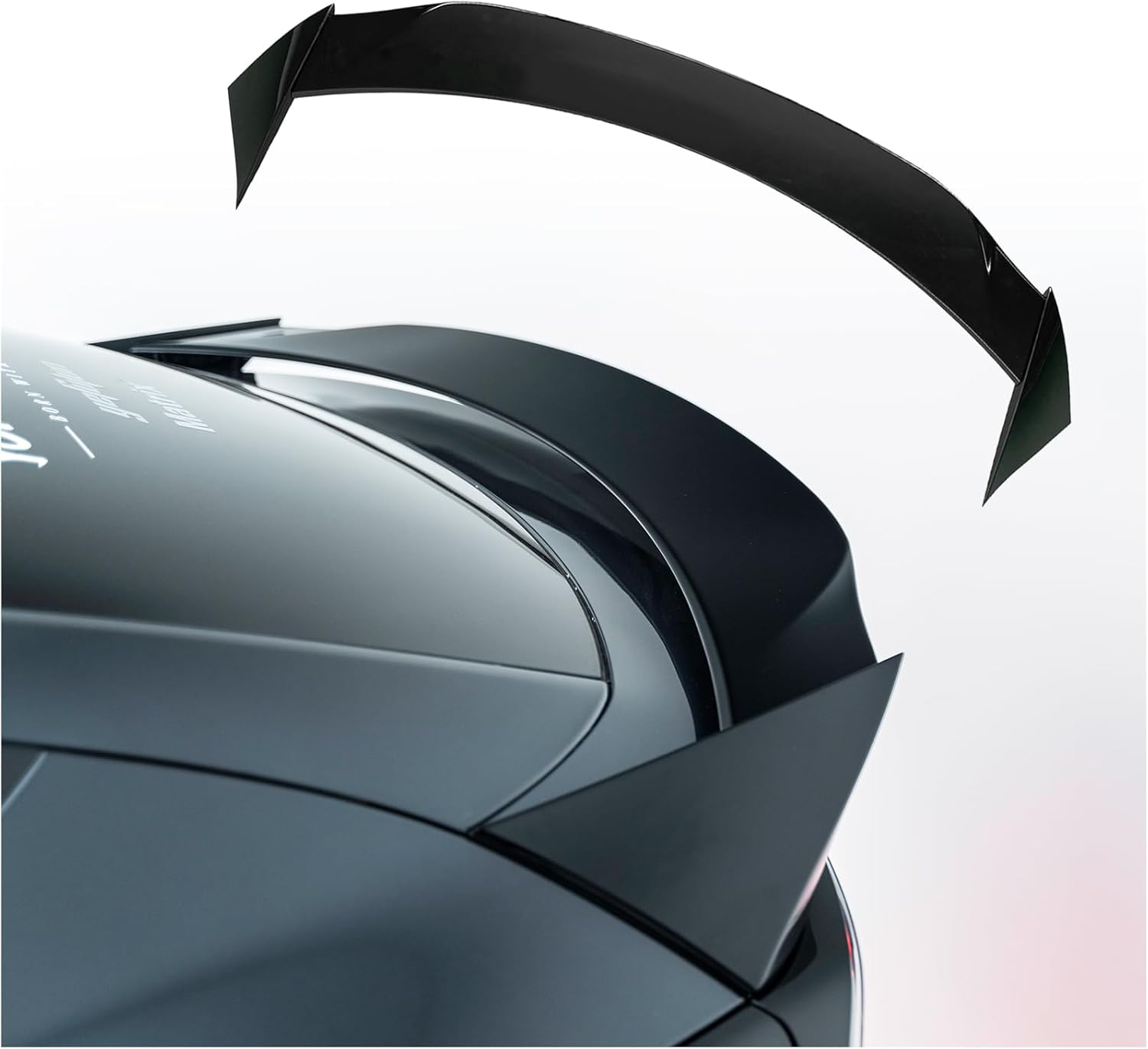 Car Rear Spoiler Wing for Tesla Model Y Juniper 2025+, Rear Trunk Lip, Rear Trunk Spoiler Wing, Tail Lip for Model Y Juniper Accessories, ABS, Glossy Black, 1 PC (Rear Spoiler-Glossy Black)