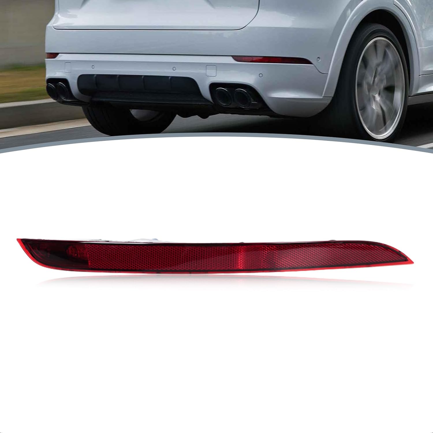 For Porsche Cayenne 2018-2021 Rear Bumper Trim Reflector Light Parking Brake Lamp 9Y0945725 Left