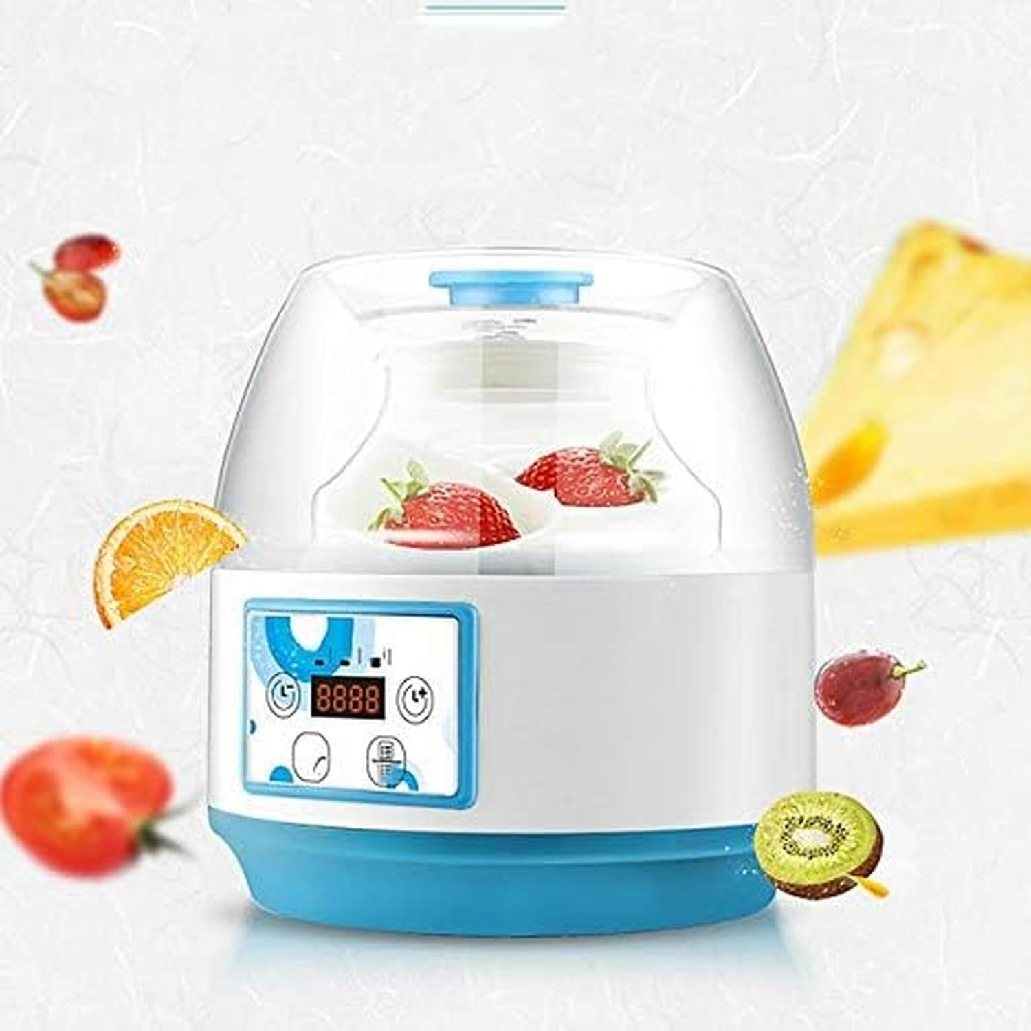 Electric Yogurt Maker Multifunction Natto Automatic Fermenter Wine Rice Fruit Enzyme Machine Yogurt Glass Liner