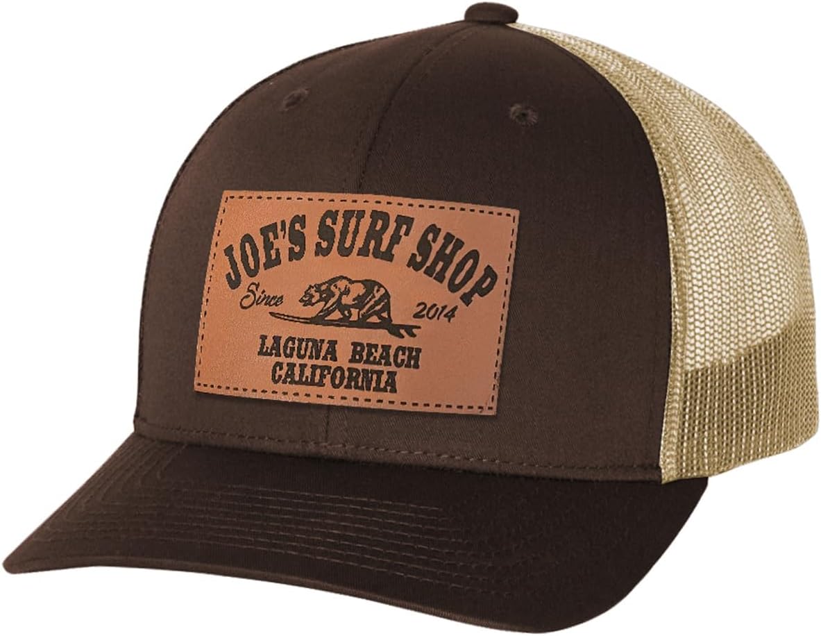 JOES SURF SHOP Patch Hat Collection - Curved Bill Mesh Snapback Hats