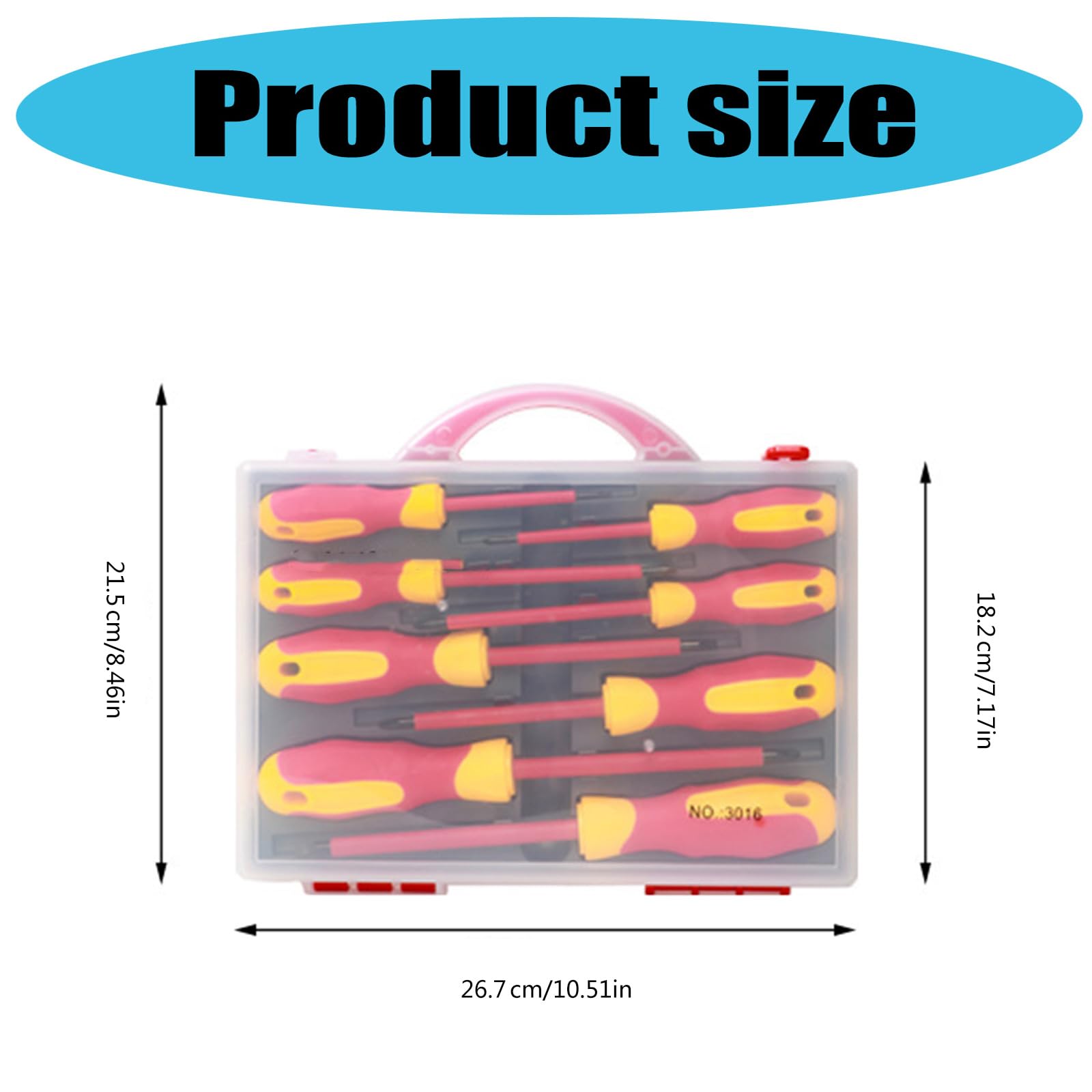 Set Cacciaviti Magnetici Set Utensili Manuali Isolati Multiuso Per Elettricisti Kit Strumenti Riparazione Multiuso Per Elettricisti