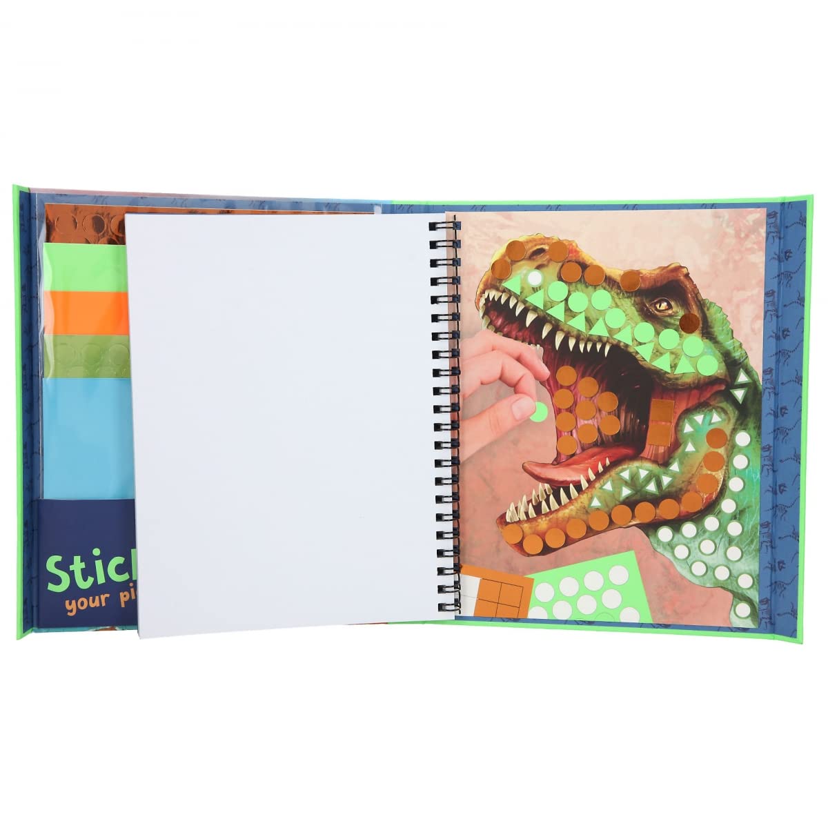 Depesche 11882 Dino World Sticker Your Picture Sticker Book with 25 Pages of Dinosaur - Image 4