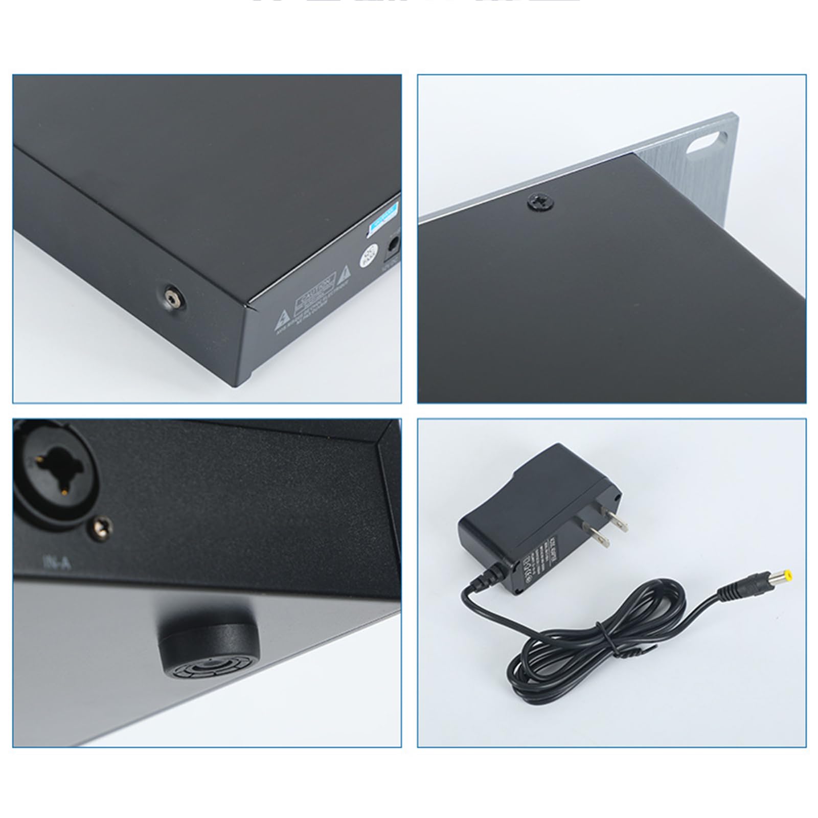 Intelligent Digital Audio Feedback Suppressor - Anti-Howling & Anti-Interference, 24Bit/48Khz DSP for KTV, Home Theater, & Events