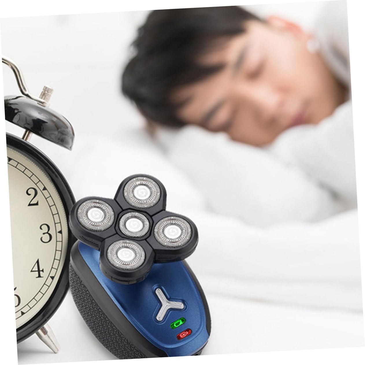 Cinco Afeitadora de Eléctrica Recargable Cabezales Cabeza para Calva