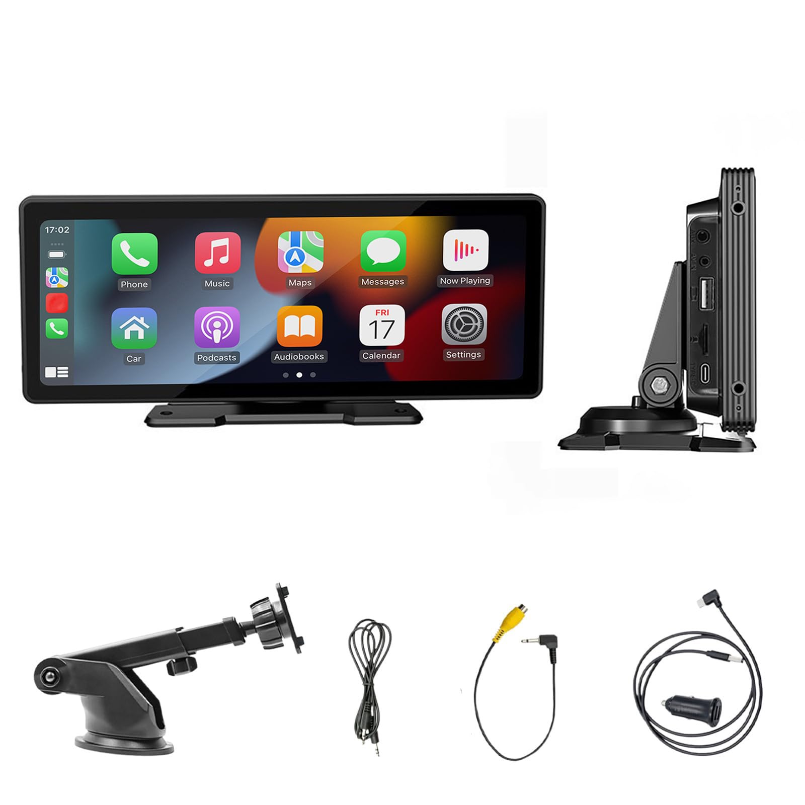 Écran Carplay Voiture pour Renault Scenic/Scenic 3/Megane Sport/Megane 2(2000-2023 2024+), 10.26 Pouces HD Ecran Tactile Autoradio Portable Bluetooth FM AUX