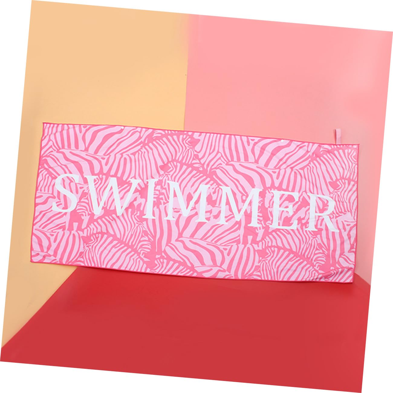 PRETYZOOM 3 Pz telo mare arazzo da spiaggia arredamento estivo asciugamano portatile asciugamano palestra gym towel asciugamani da spiaggia teli mare in microfibra fibra superfine rosa