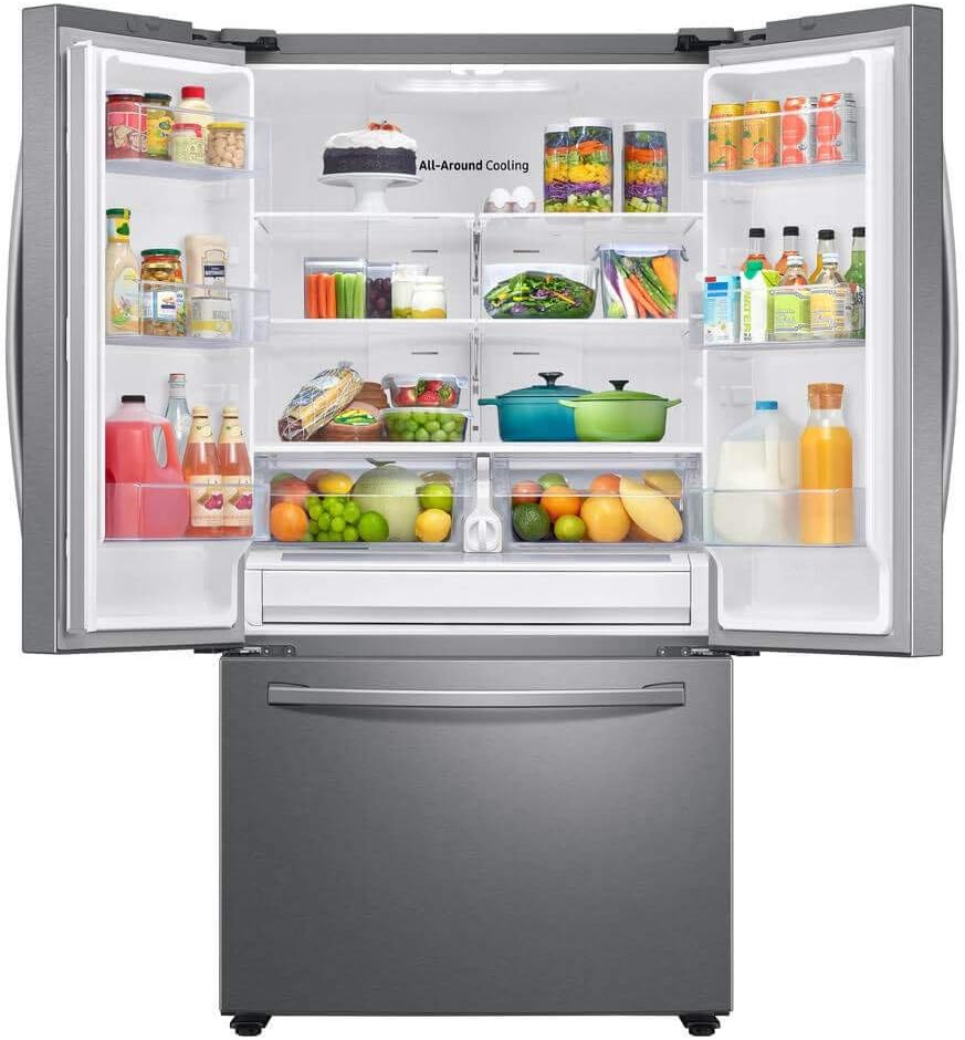 Buy Samsung Rf28t5001sr 28 Cu Ft Stainless Large Capacity French Door Refrigerator Online At Lowest Price In India B08ksmk9g7