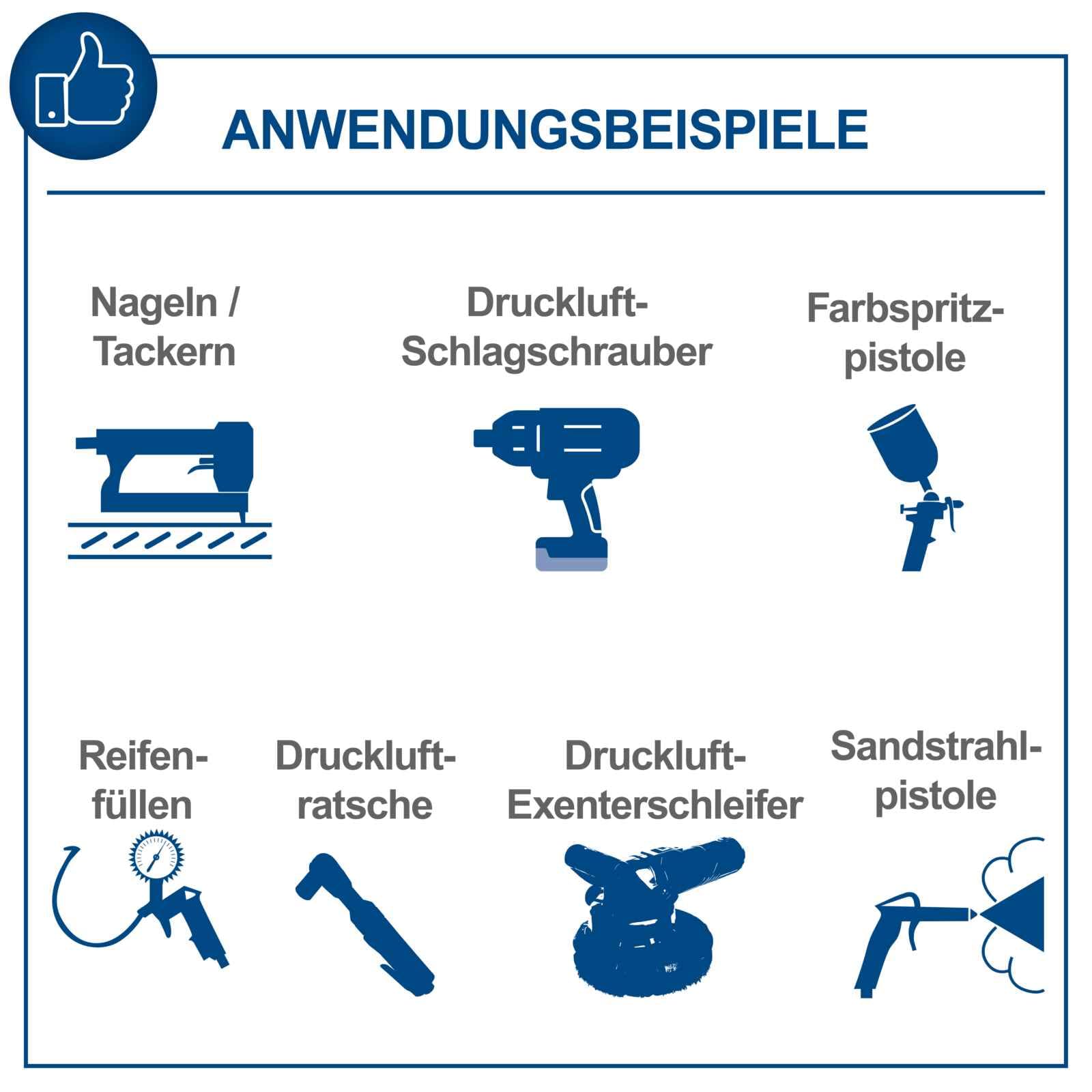 Scheppach Kompressor HC63 Druckluftkompressor ölgeschmiert mit 14 tlg. Zubehör | 50L Kessel | 10bar Arbeitsdruck | 1500W | 220L/min Ansaugleistung | Fahrvorrichtung, Schnellkupplung & Transportgriff