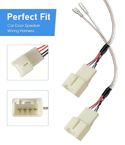 Miniatura 4 de Reemplazo del arnés de cableado del altavoz de la puerta del automóvil para Ford F150 Escape Focus Mustang Mazda 2 3 6 CX5 Lincon Aftermarket