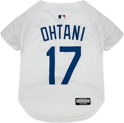 MLBPA - Shohei Ohtani #17 Pet Jersey - MLB LA Dodgers Mesh Players, Size X-Small