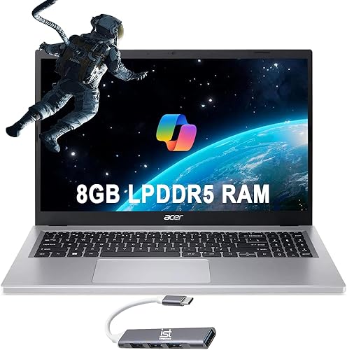 Acer Laptop Aspire 3 (15.6 pulgadas FHD, AMD Ryzen 3 7320U, 8 GB de RAM, SSD de 1 TB, gráficos Radeon, 4 núcleos (Beat i3-1115G4)) PC para el hogar