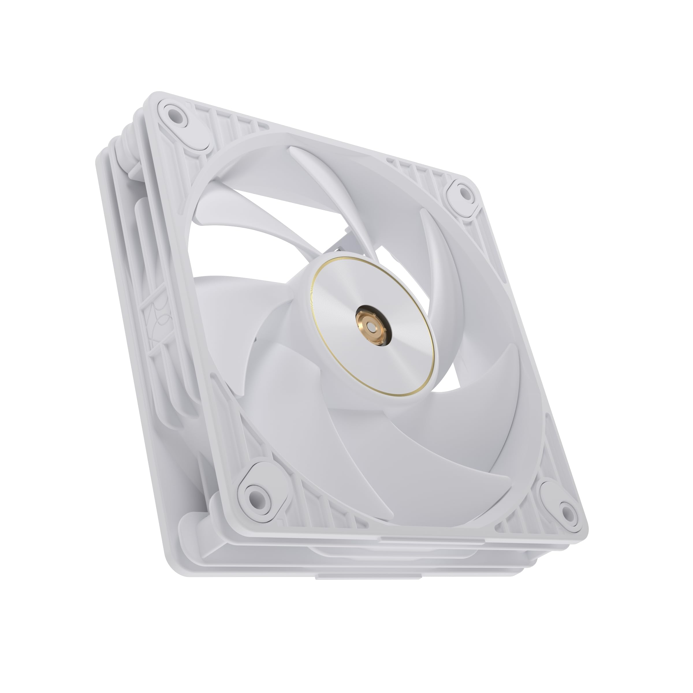 ASUS ProArt PF120 Triple Pack - Ventilateurs PMW de 120 mm, haute performance, cadre de 28 mm, pales LCP, fonctionnement silencieux, ingénierie de précision, connecteurs sur chaîne, blanc