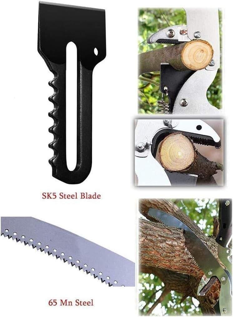 Retractable Telescopic Pruning Saw, 18FT/5.4M Extendable Pole Saw for Garden Tree Pruning, High-Altitude Branch and Leaf Trimmer Gardening Tool