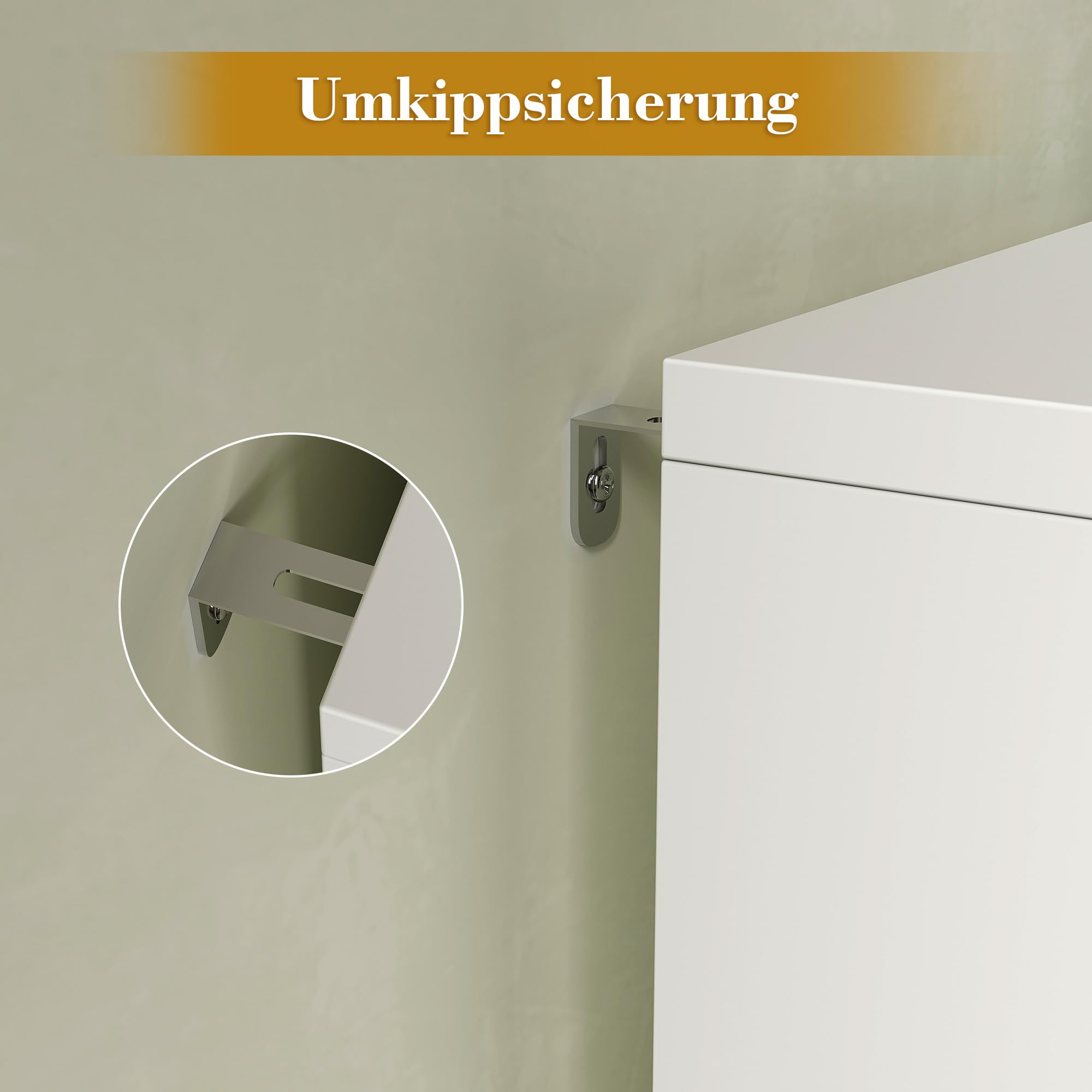 Waschbeckenunterschrank Schubladen, Unterschrank Waschbecken Weiß, Waschbeckenunterschrank 60 cm breit, Badezimmer Unterschrank Waschbecken, 60 x 30 x 60 cm, Weiß