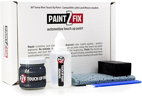 Pintura de retoque para Land Rover - Tamar Blue 817  JMC  Kit de reparación de arañazos y virutas, tamaño pequeño de 0.8 fl oz