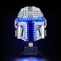 Vista 10 de VONADO Luz LED de control de luz compatible con Lego The Mandalorian Helmet 75328 (solo luces, sin modelos), kit de iluminación creativo, accesorios