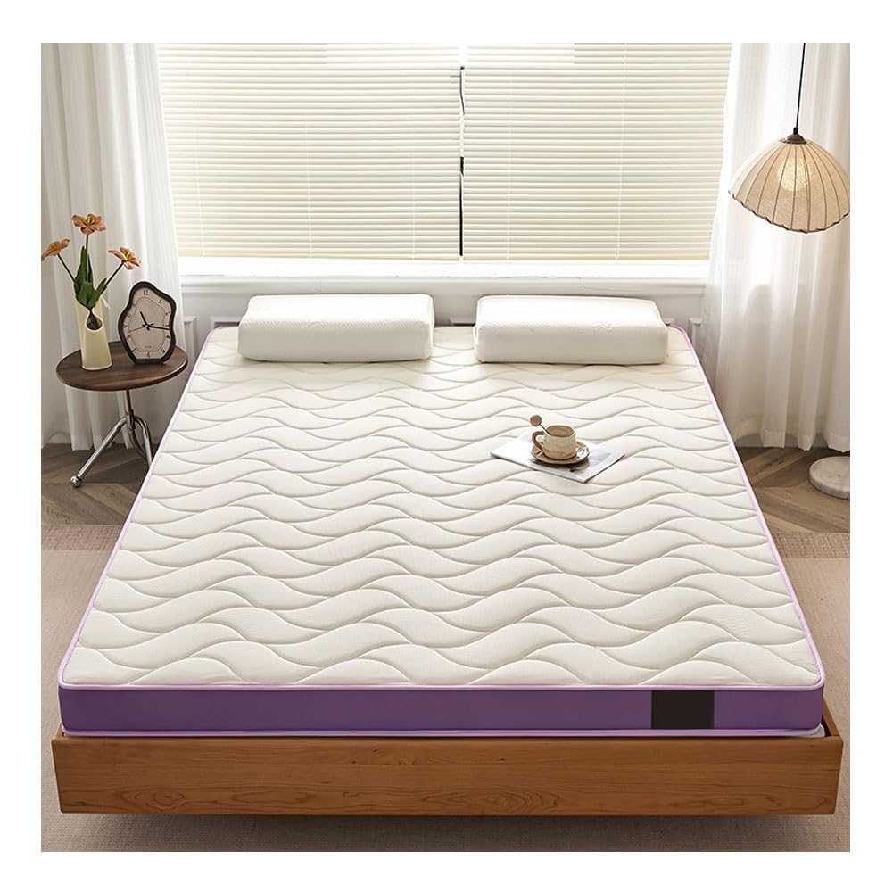 Ghygetrich Latex Mattress Topper, Mattress Topper Single Mattress Double Mattresses King Size Mattress Super King Mattress Pad Firm Double Mattress Purple 90 * 200cm