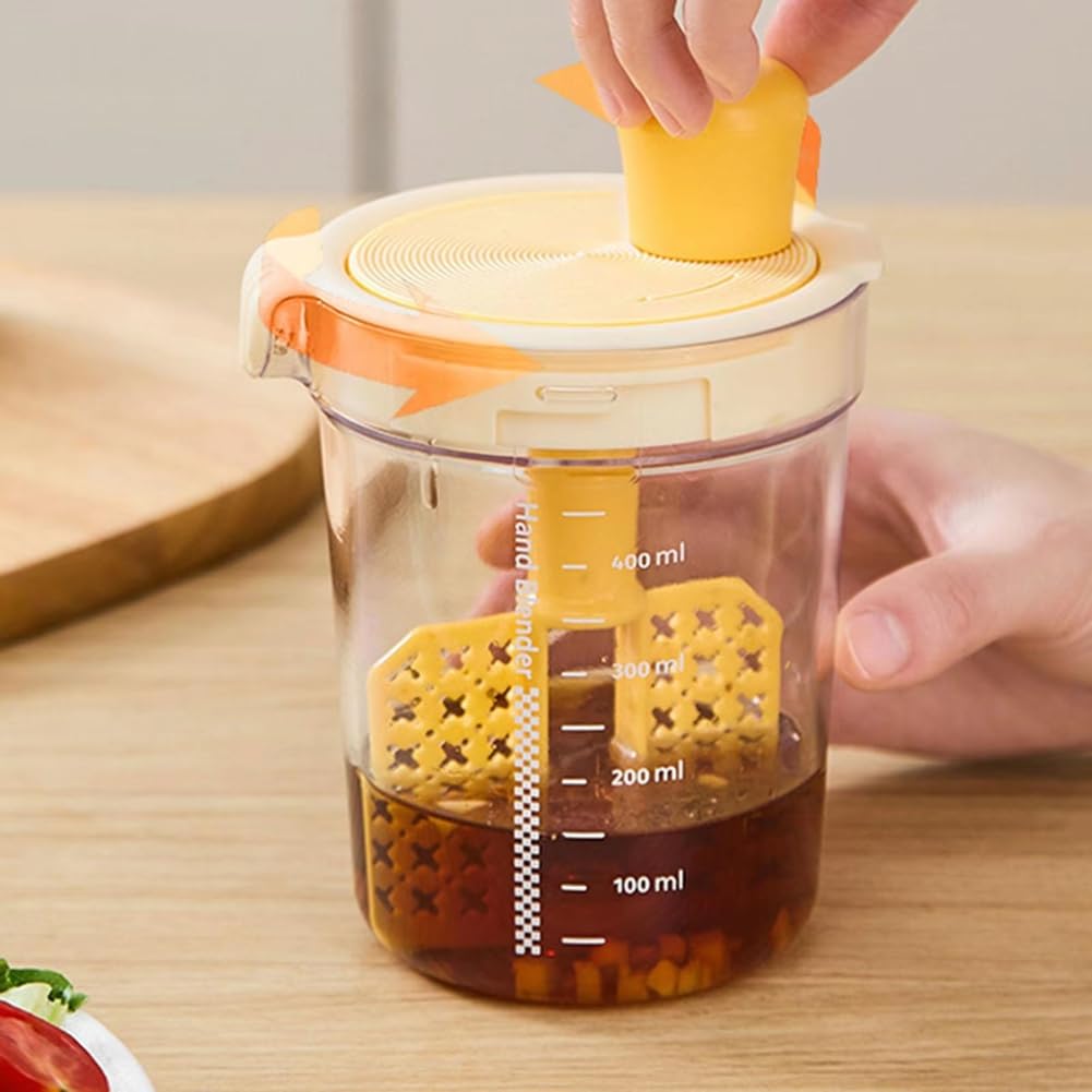 Mixeur manuel pour vinaigrette, avec séparateur d'œufs, appareil de cuisine multifonction pour vinaigrettes, sauces et huiles B