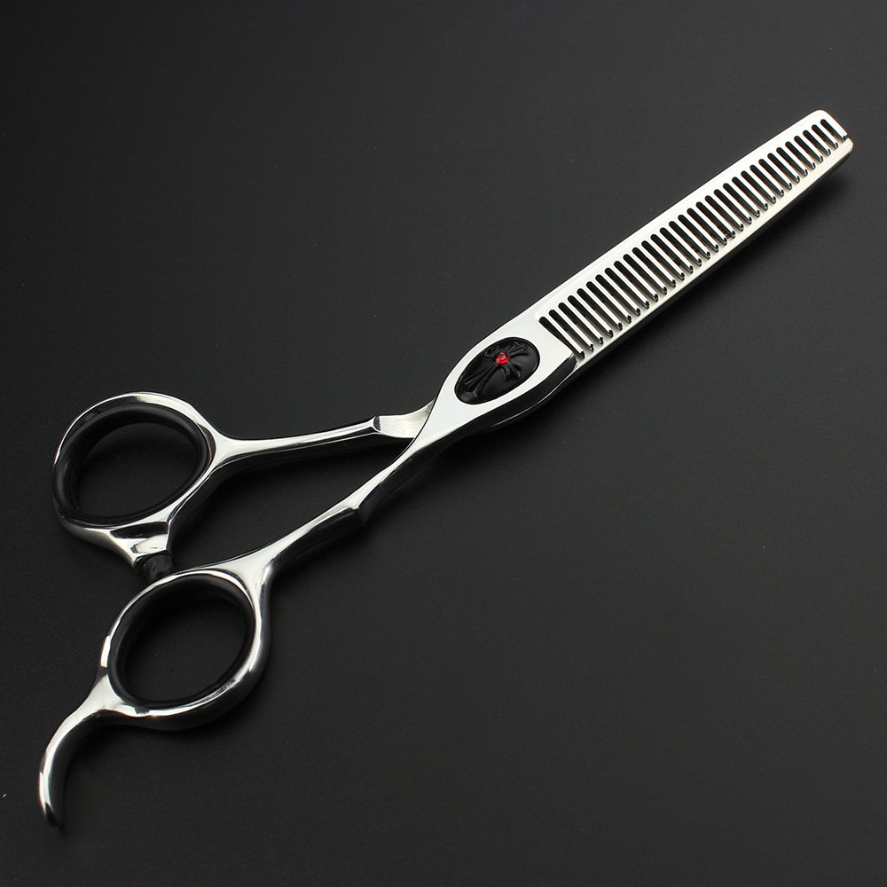 Professionelle Friseurscheren Set 6 Zoll - Inkl. Effilierschere, 440C Stahl, 17,5 Cm, Für Haarschnitt