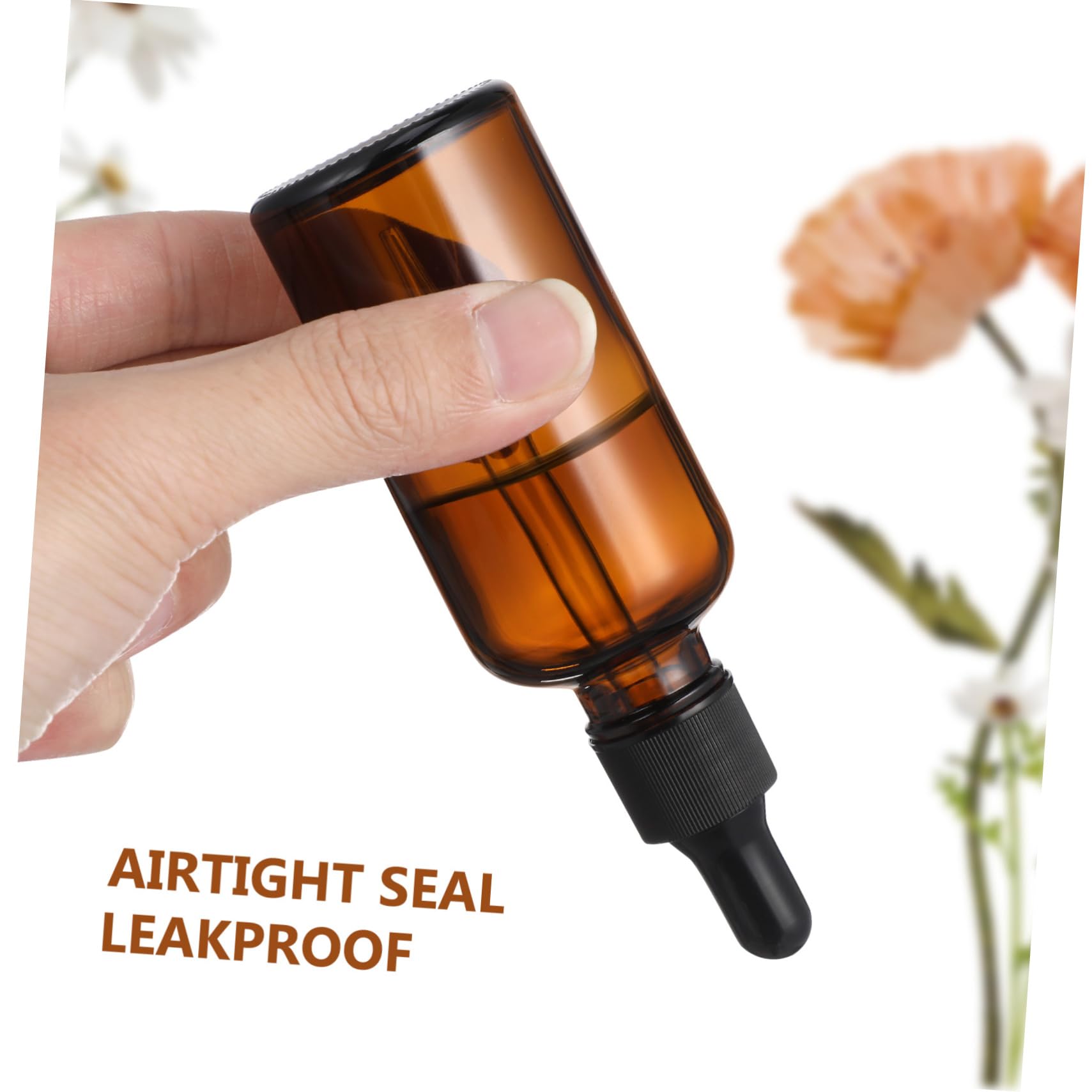 12stücke Braunglasflasche mit Tropfflasche für Öl Praktische Sprühflasche für Ätherische Öle als Kleines Fläschchen für Parfümflakons und Reise-sets