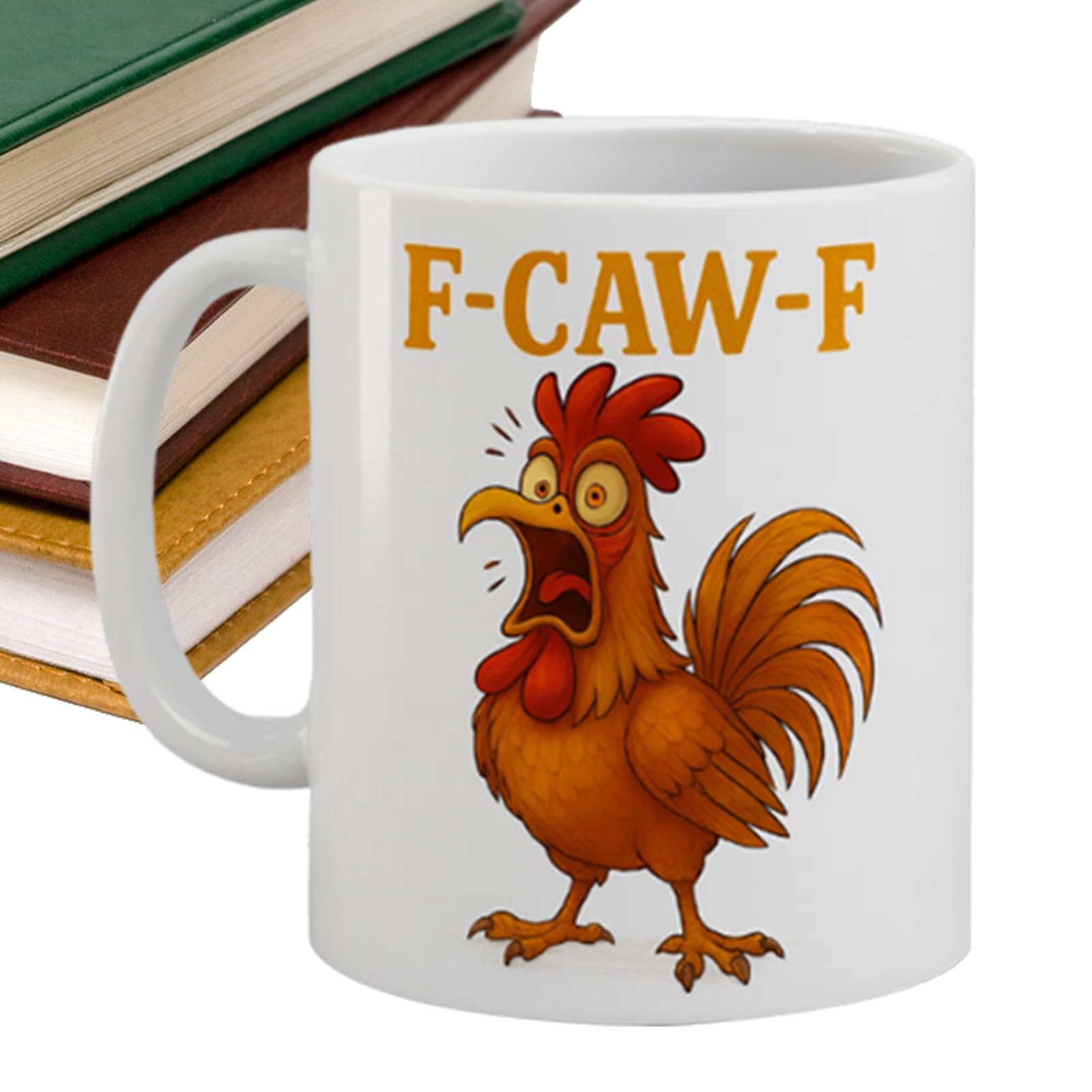 Taza de café con gallo ideal para acompañar tus picnics al aire libre y viajes