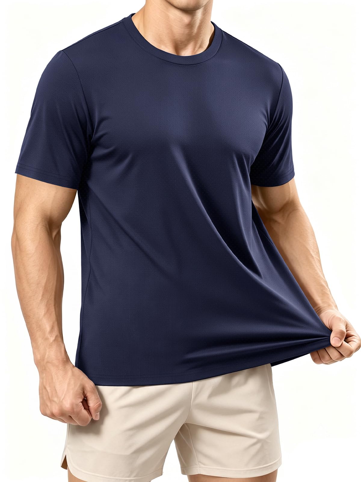 Dry Fit Shirts for Men Athletic Mesh Short Sleeve Workout Lightweight Tees | ADOREJOY Mens Breathable Gym Tshirts, Crewneck Wicking Running Training Sports Outfits, Causal Activity Muscle Fit Tops 2026