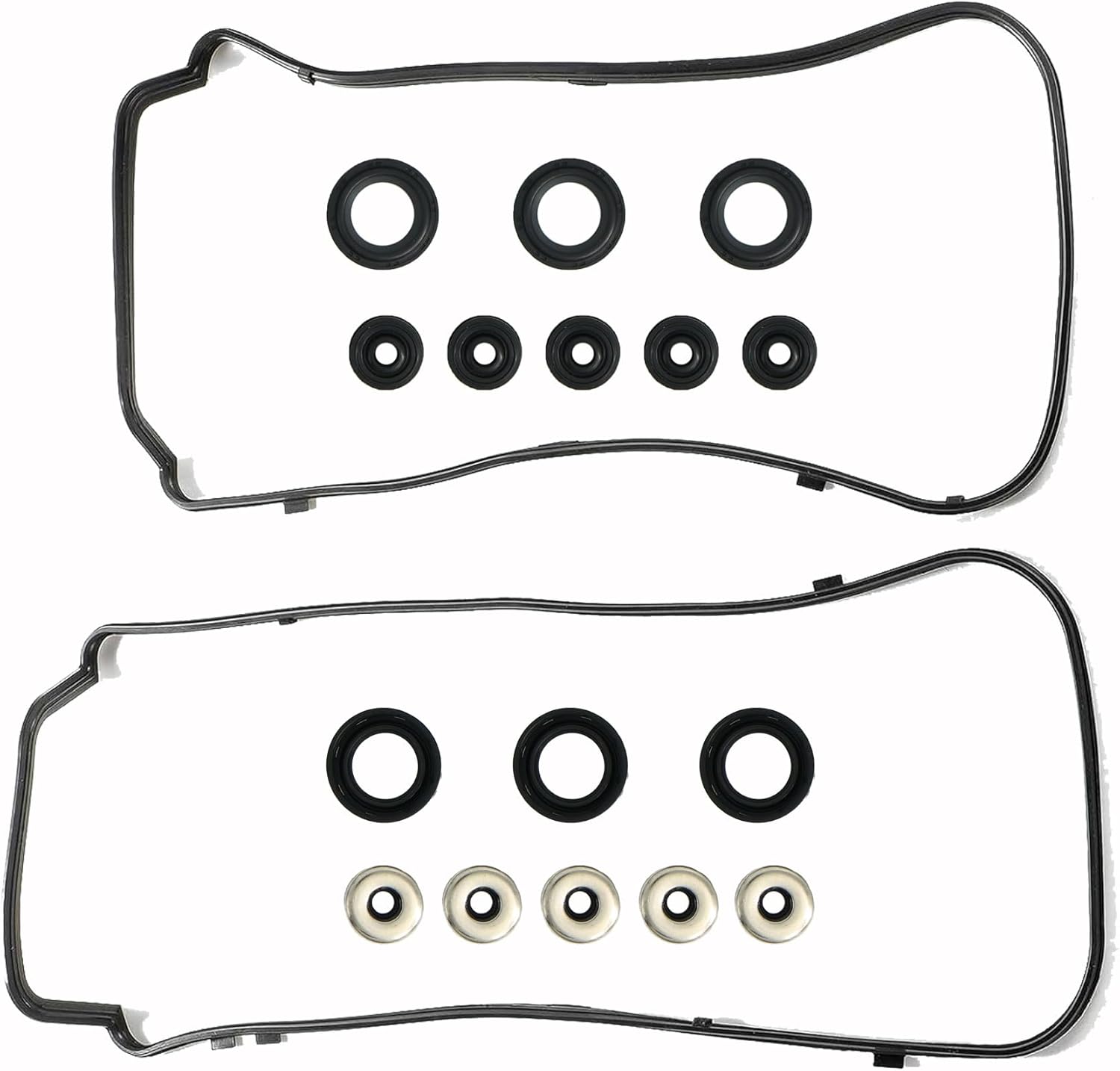 Engine Valve Cover Gasket Set 12341-R70-A00 VS50773R VS50558 12030-RJA-000 12351-R70-A00 Compatible with 2008-2017 Engine 3.5L 3.7L V6