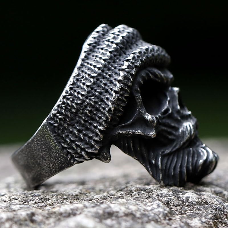 Image of 2023 Skull Ring Cool Evil Death Punk Rock Stainless Steel Rings Aly Style Jewelry