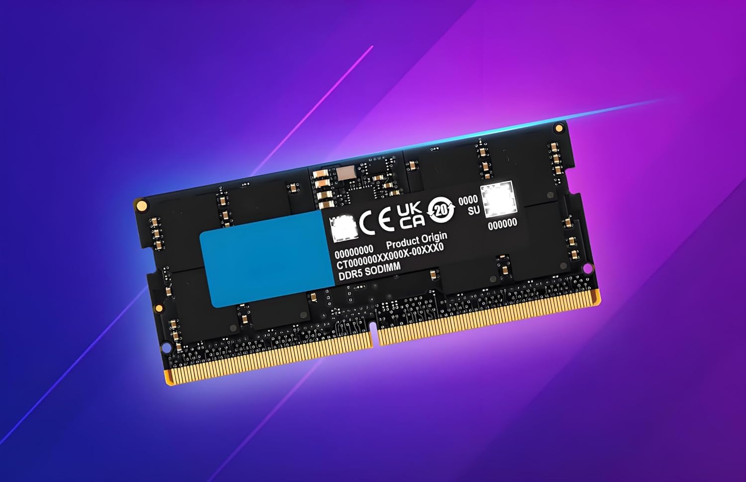 Memoria RAM DDR5 16GB 5600MHz SODIMM para ordenador portátil 262-PIN 1.1V
