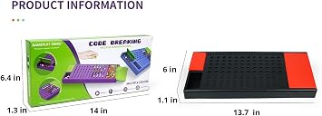 Code Breaking Board Game for 2 Players Classic Codebreaker STEM Logic Puzzle Game, Brain Teaser Strategy Game for Boys & Girls Ages 8+, Family Game Night & Birthday Gift