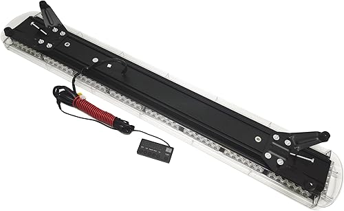 Miniatura 4 de Caja de aluminio VSLED negra de 53 pulgadas, Barra de Luz de advertencia de 108 LED (ámbar), Luz de rescate, Faro intermitente de emergencia