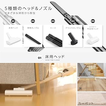 Amazon | 【天通ライト】掃除機 コードレス 12000Pa HEPA