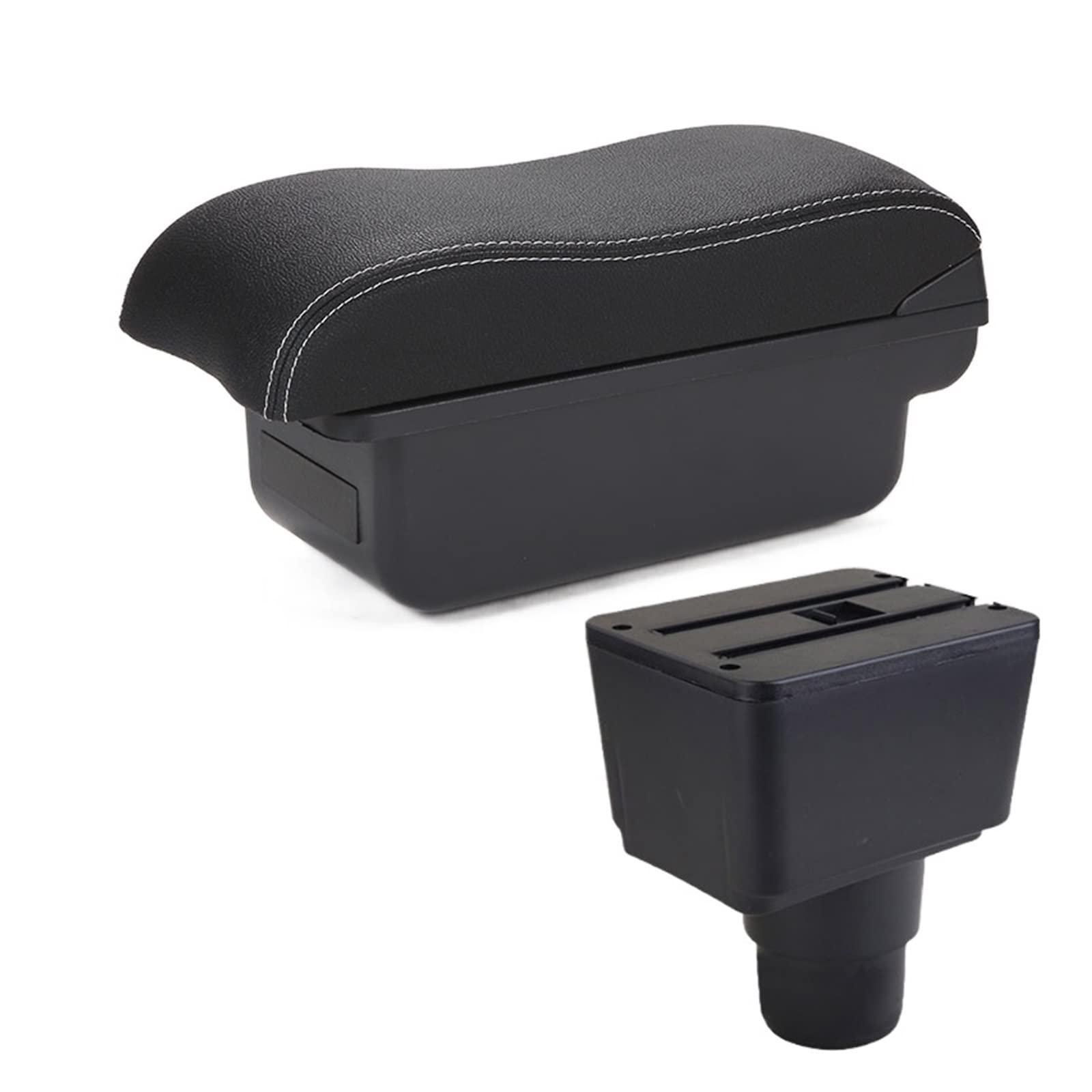 Baiqimv For Ford For EcoSport 2018 2019 2020 2021 Car Armrest Box Interior Retrofit Center Console Storage Box Car Accessories(C3 NOUSB)