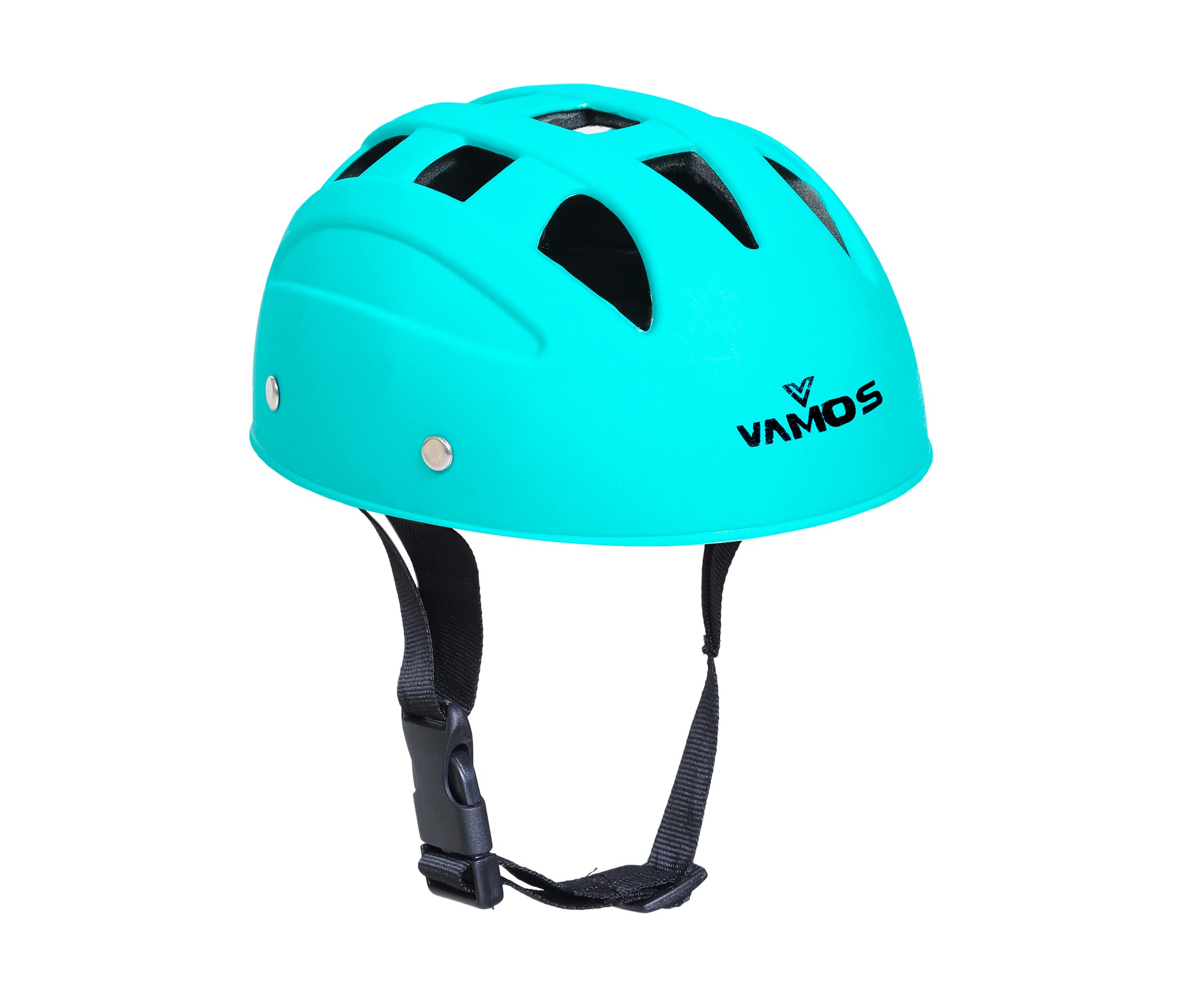 Vamos Cycling and Skating Sports Helmet for Kids Boys and Girls of Age 6-15 Years with Adjustable Straps (Turquoise) (B0BWS2892T) Amazon Price History, Amazon Price Tracker