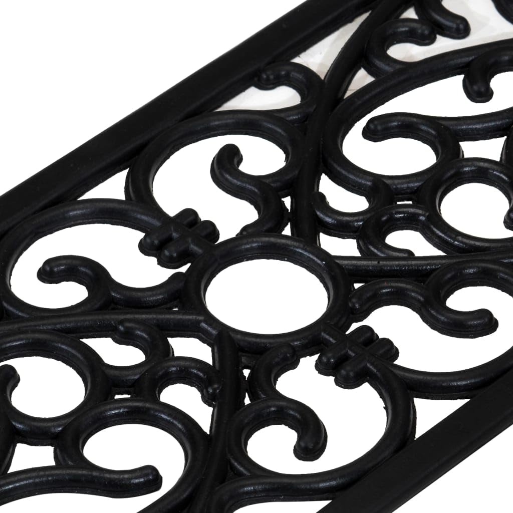 vidaXL Alfombrillas de Escalera de Goma 10 uds, Tapetes para Peldaño de Escalera, Alfombrillas Antideslizantes, Cubiertas de Escalones, Goma 25x75 cm