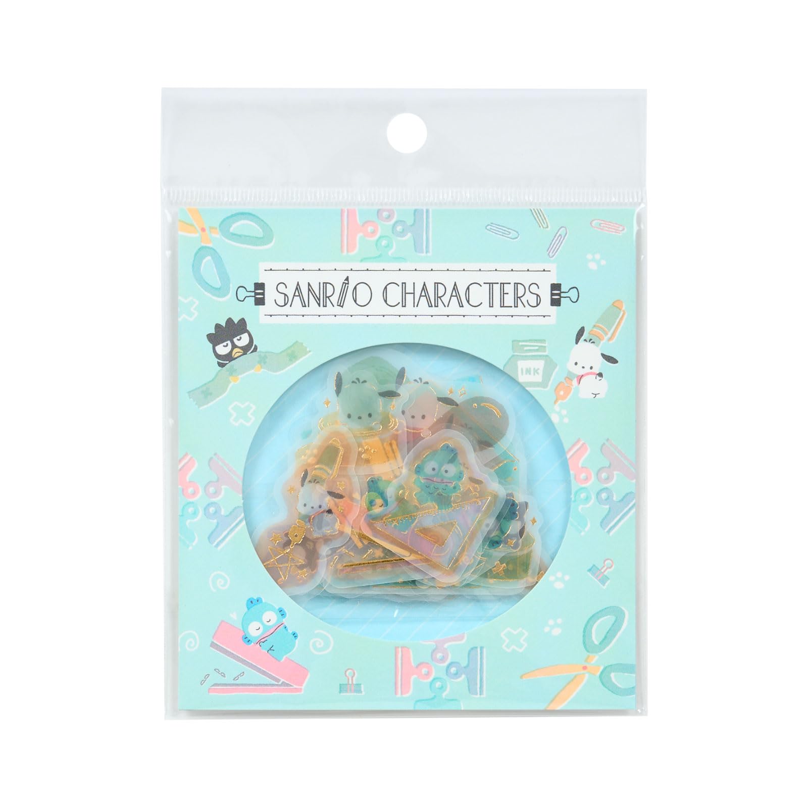 サンリオ(SANRIO) サンリオ文具時間 サンリオキャラクターズ トレーシングペーパーシール ブルー 339148