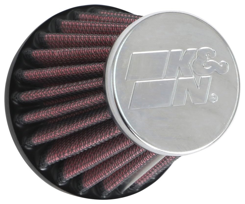 K&N Luftfilter Racing einzeln universal rund konisch 40 mm Chrom