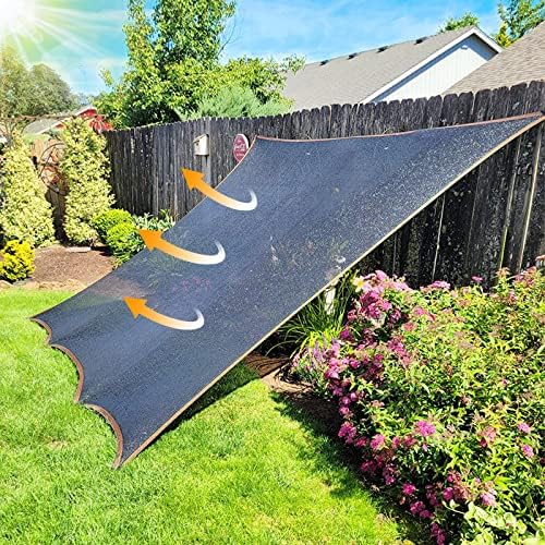 10 x12Ft Shade Cloth - for Plants Greenhouse, 70% Sunblock Shade Sails -for Outdoor Garden Pergola Patio Lawn Sun Shade Cloths for Kennel Chicken Coop Easier to Hang Shade Net Cover - 3