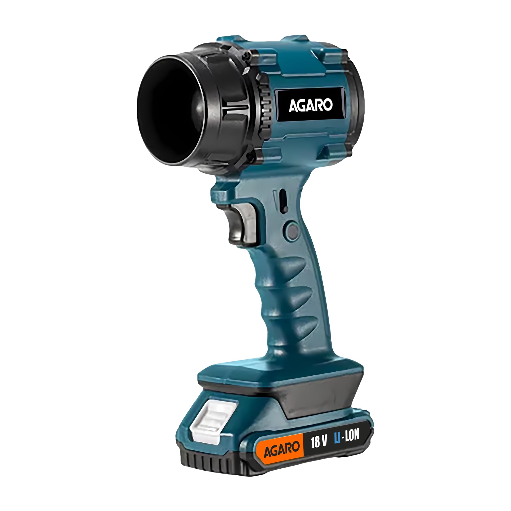 AGARO Regal Cordless Leaf Blower, Rechargeable, Handheld Air Blower, Powerful 500W Motor, Up to 33000 RPM, Air Flow 45 Meter/sec, 18V Electric Dust Cleaner for Car, Home, Garage & Outdoor Clean-image-3