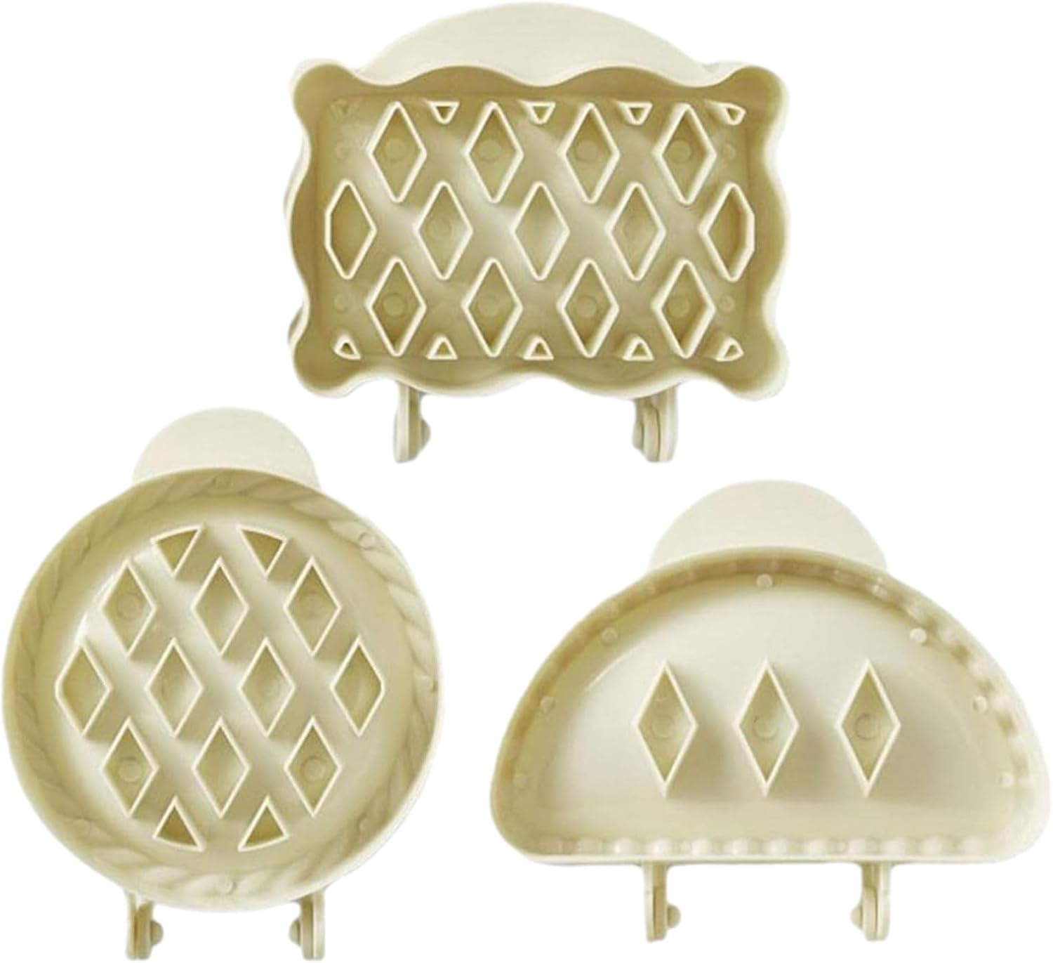 3PCS Mini Pie Molds,Dough Presser Pocket Pie Molds,Party Potluck Hand