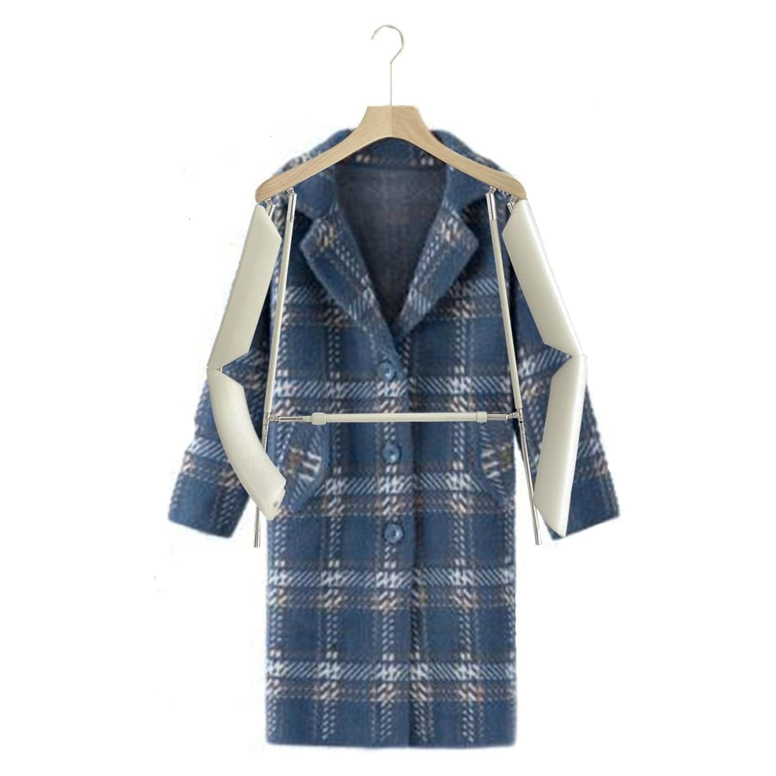 Genérico Maniquí Masculino Ajustable para exhibición de Ropa, fotografía y lavandería. Perchero metálico Resistente para Abrigos y Chaquetas, Ideal para escaparates de Moda.
