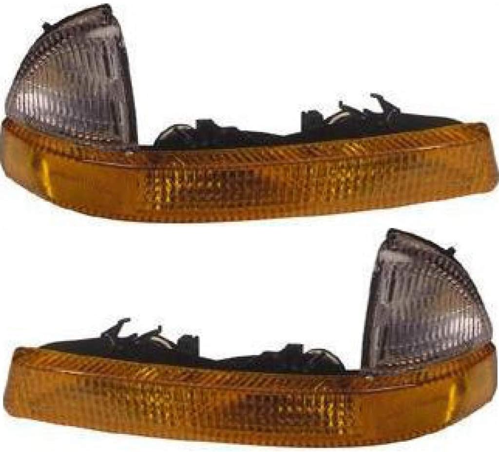 CarLights360: For 1998-2003 Dodge Durango Turn Signal/Parking Light Assembly Driver and Passenger Side Pair DOT Certified w/Bulbs | CH2520135 CH2521135 Vehicle Trim: From 08/1998