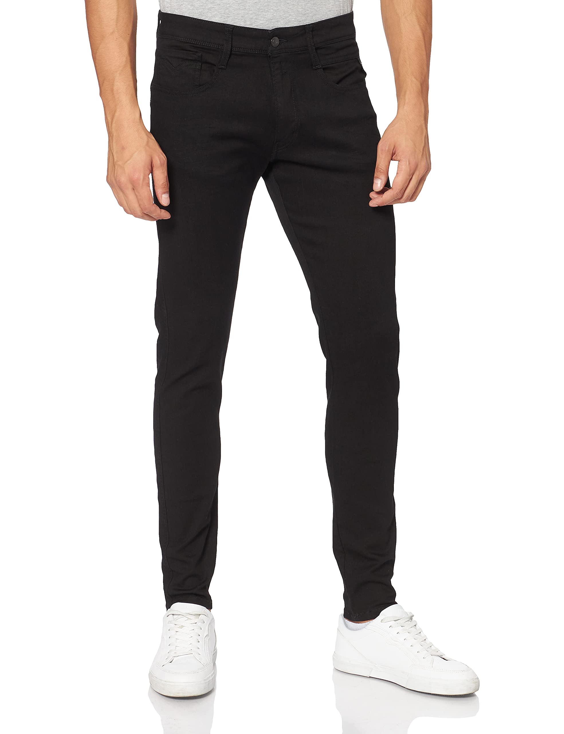 Replay Herren Jeans Bronny Slim-Fit, Black 098 (Schwarz), 27W / 32L